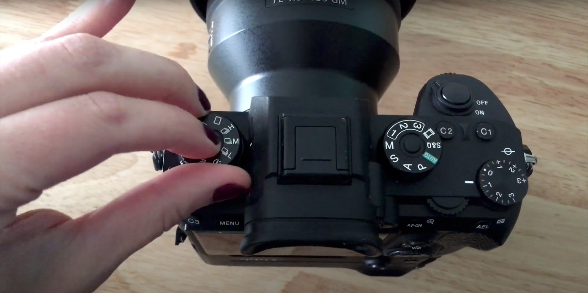 paramètres autofocus rafale Sony