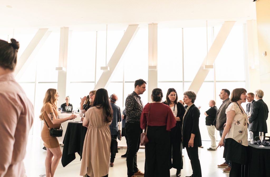 Corporate reception at the Musee National des Beaux Arts in Quebec City MNBAQ