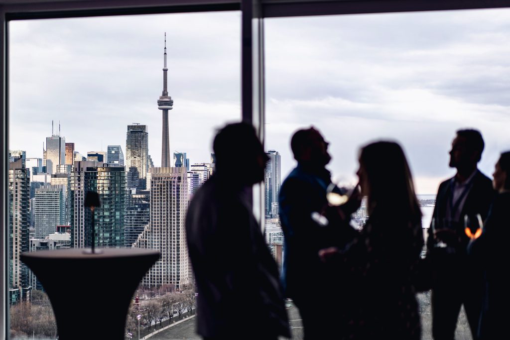 View of the CN Tower from a Hotel in Toronto