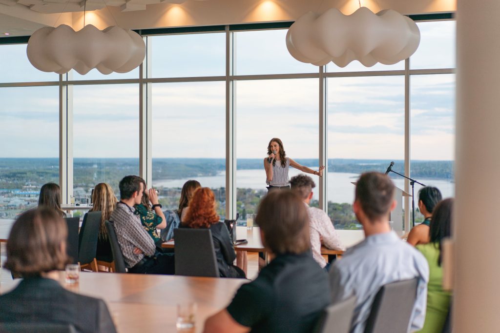 Prestigious conference with view from Quebec City